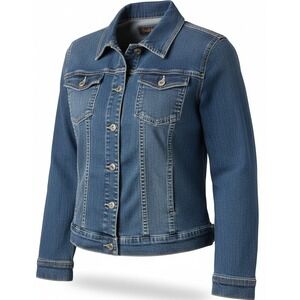 Fresh Product Womens Stretch Denim Jean Plus Jacket Sz 18W 1X